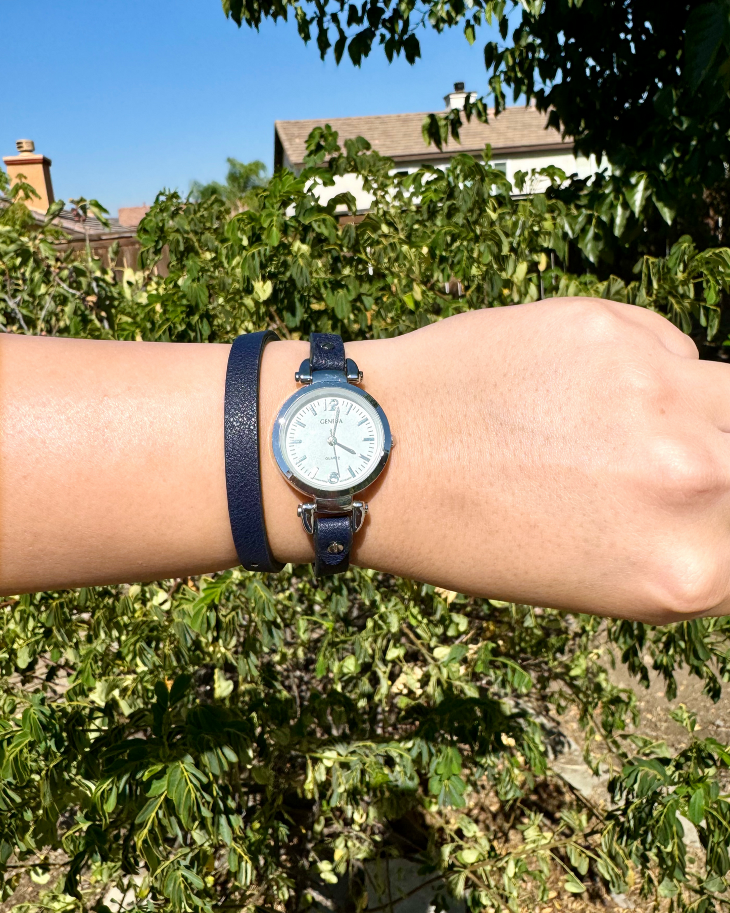 Wrap Watch- Navy Blue