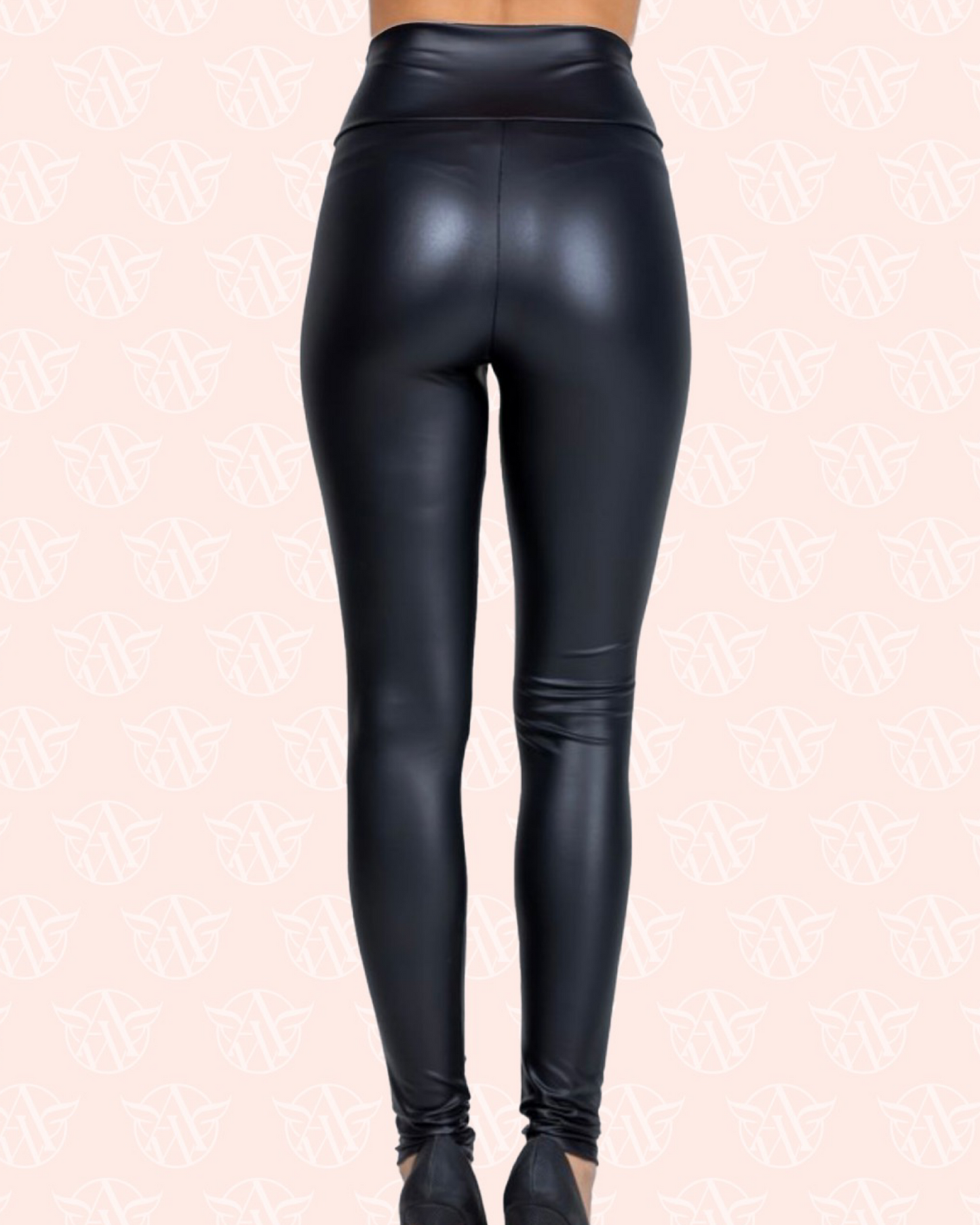 High Rise Leather Pants
