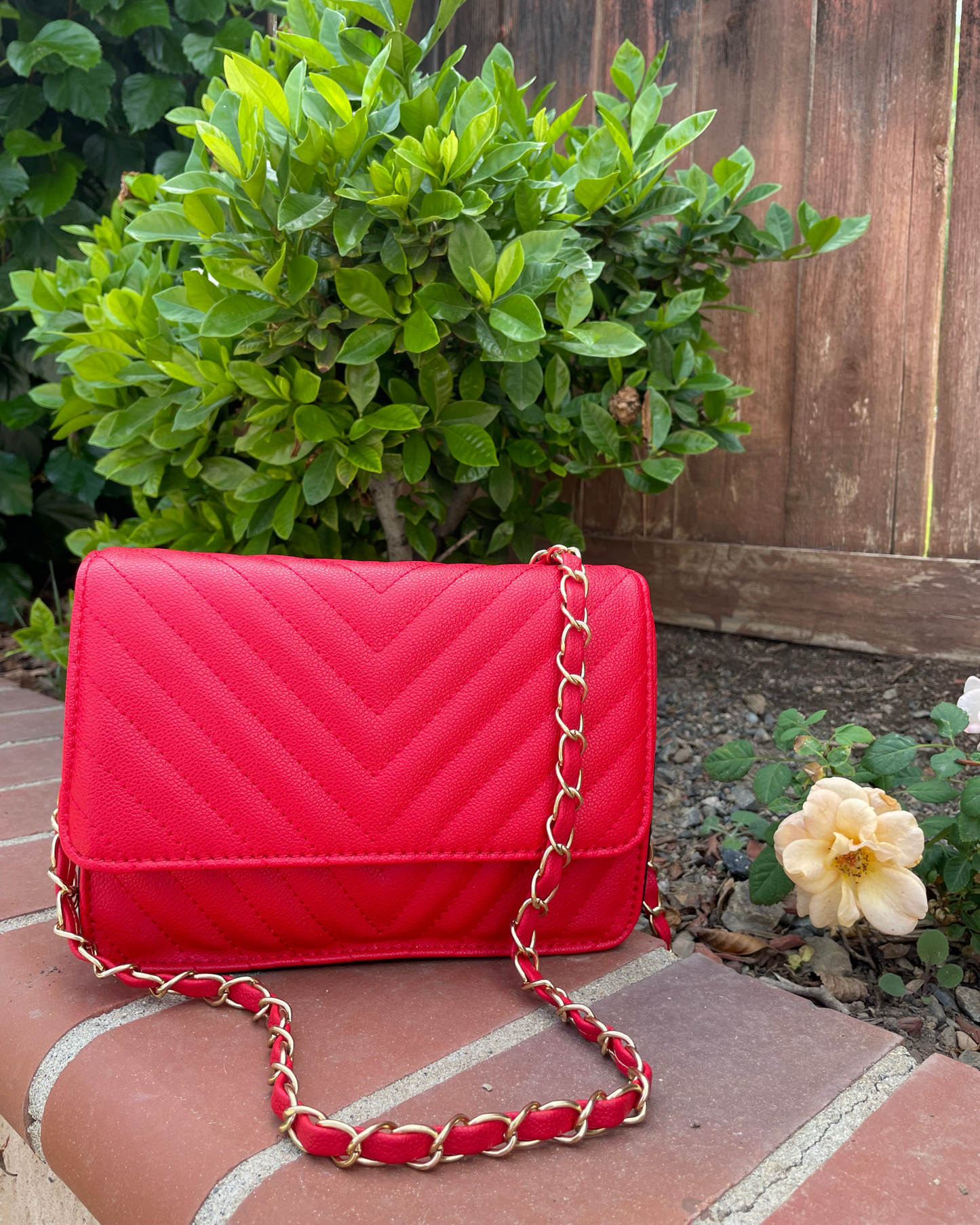 Red Vee Purse