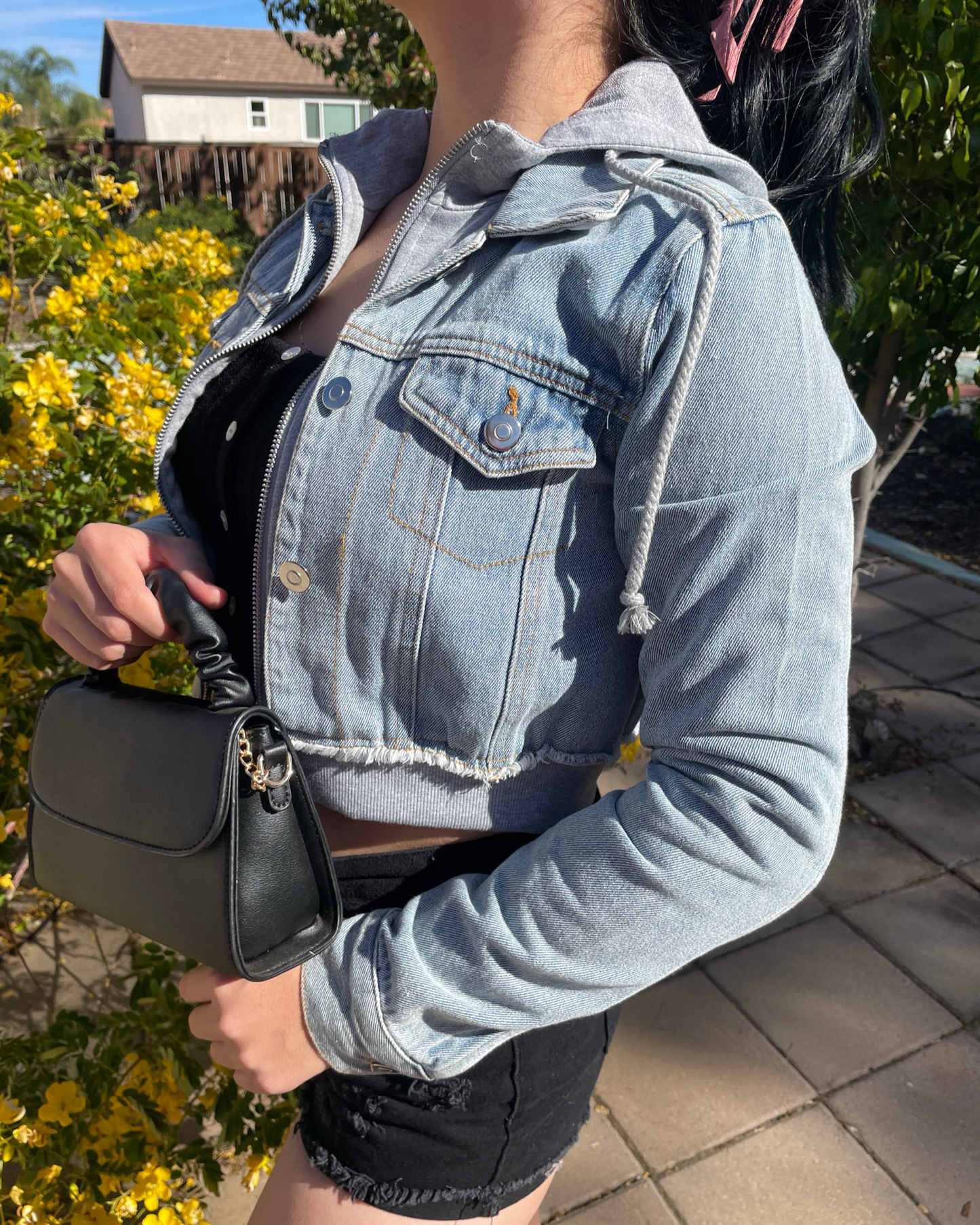 Denim Hoodie Jacket