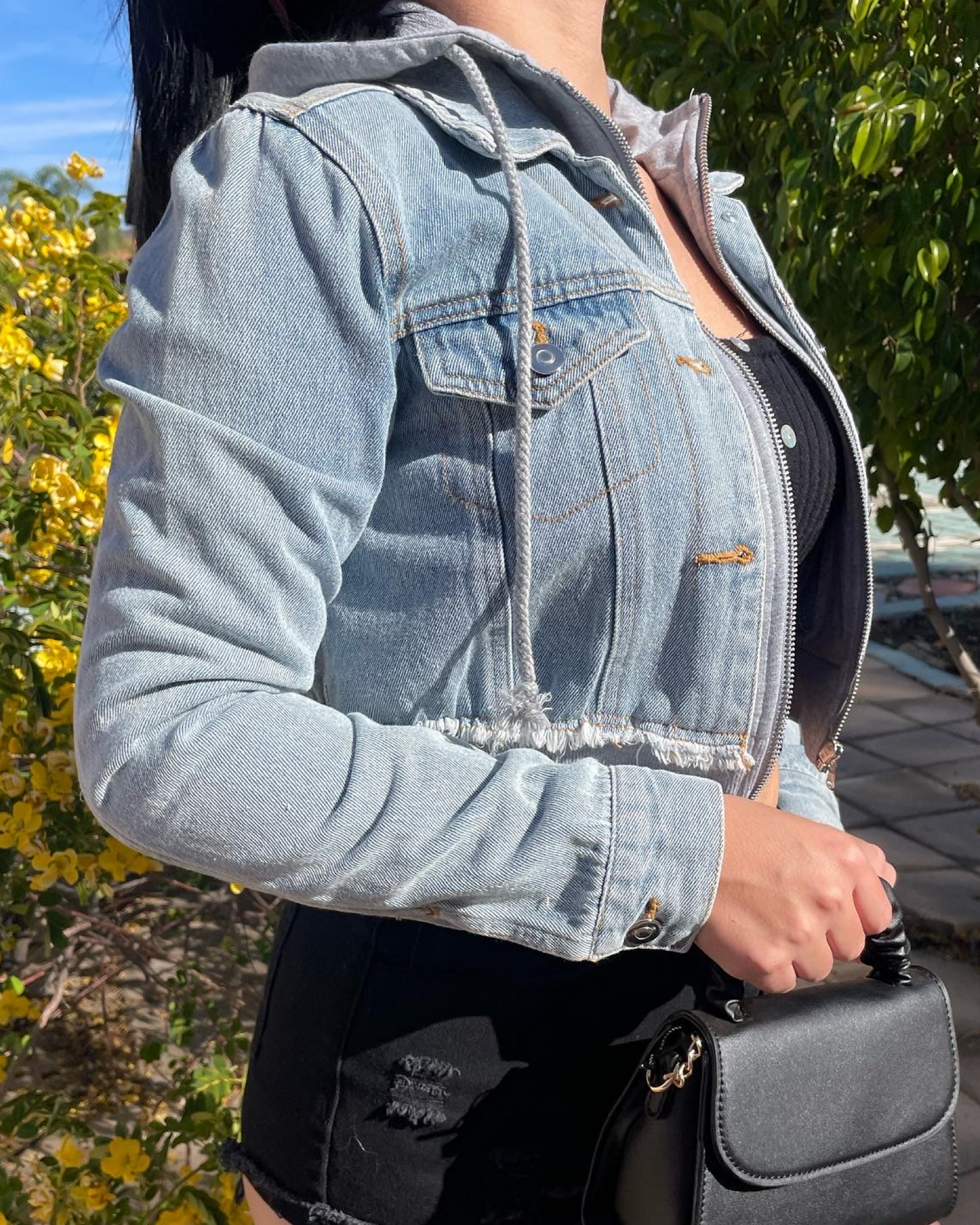 Denim Hoodie Jacket