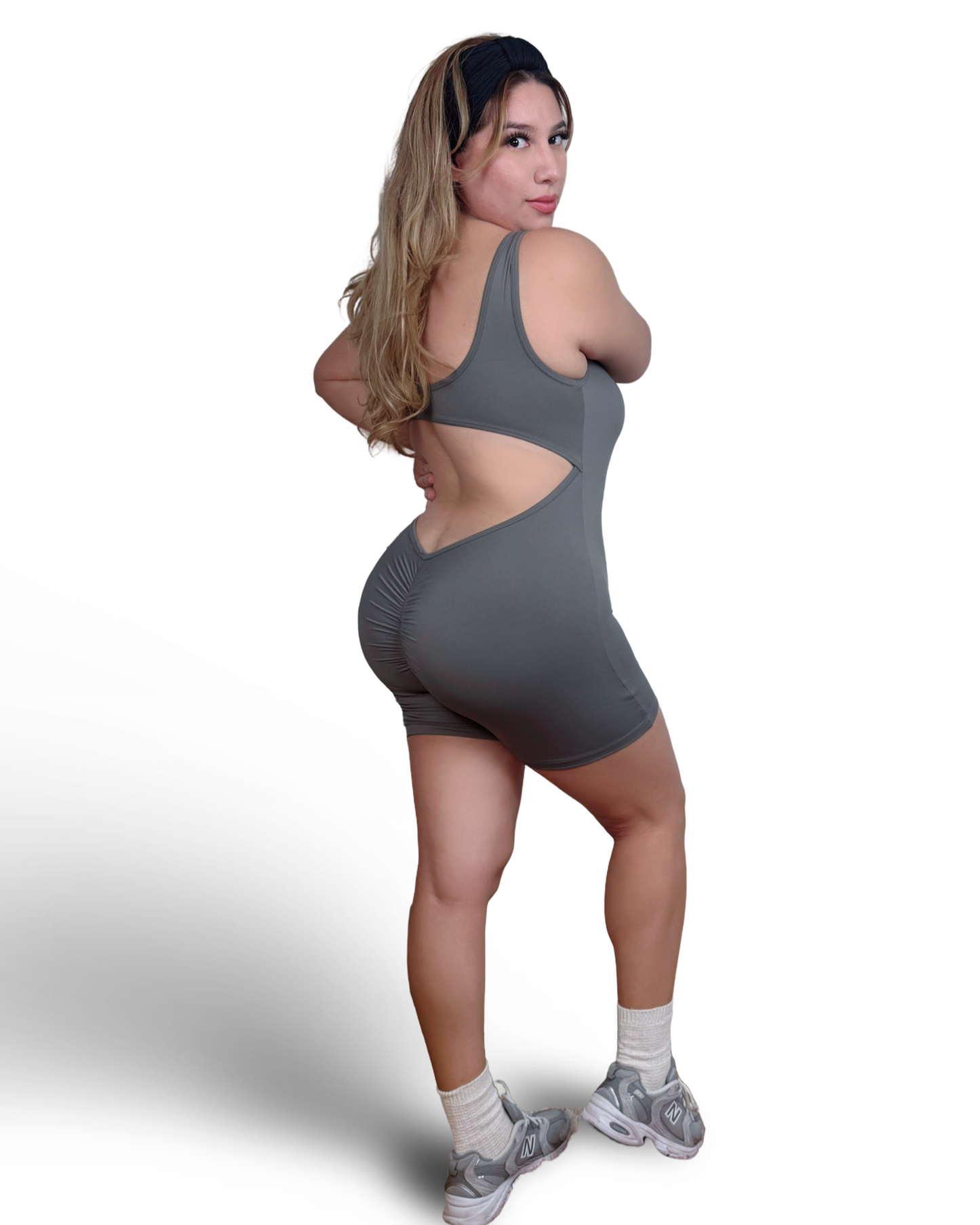 Cut Out V Back with Padded Bra