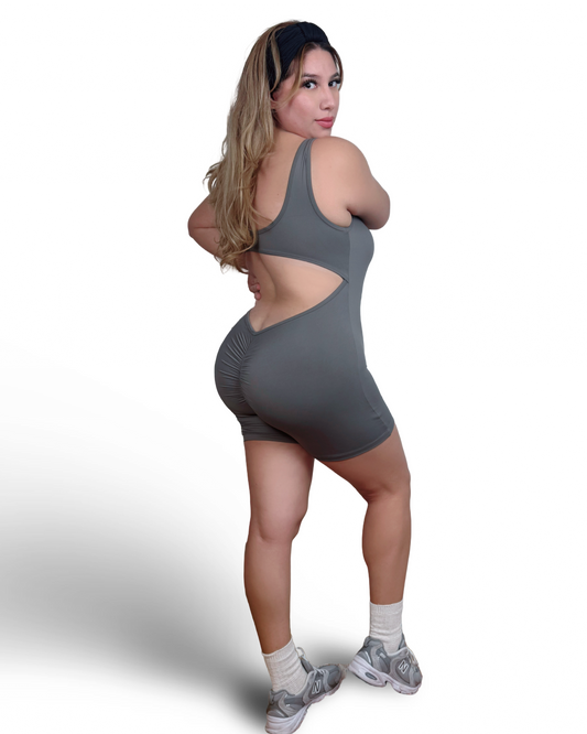 Cut Out V Back with Padded Bra