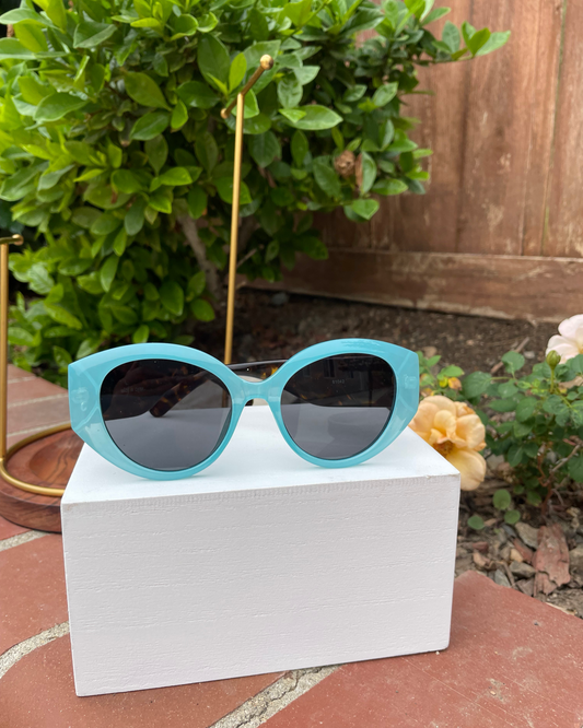 Blue Cheetah Sunglasses