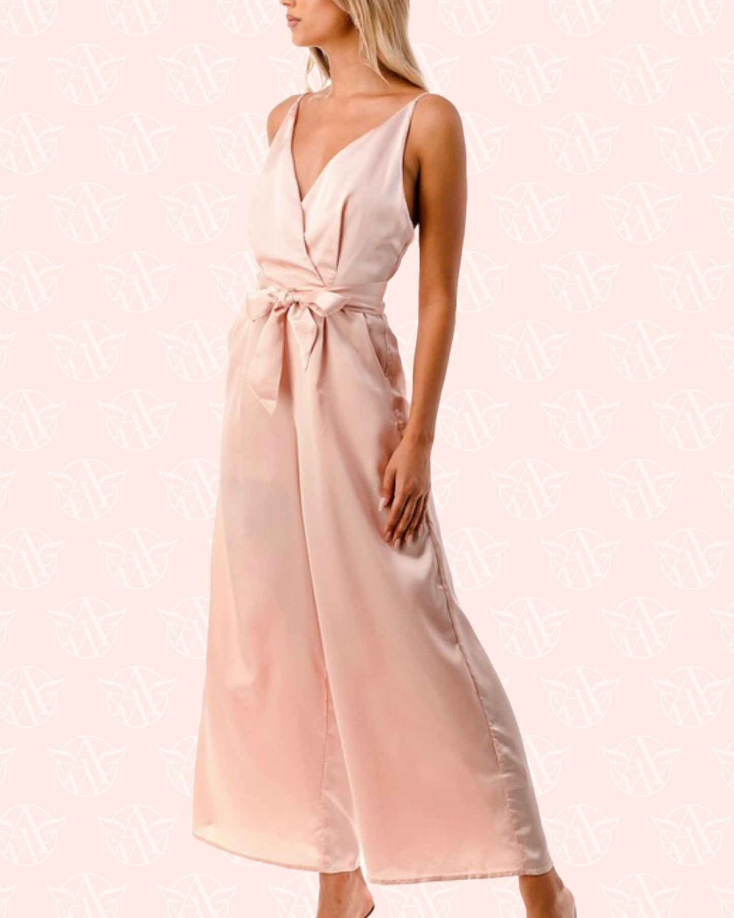 Stunnin' in Pink Jumpsuit