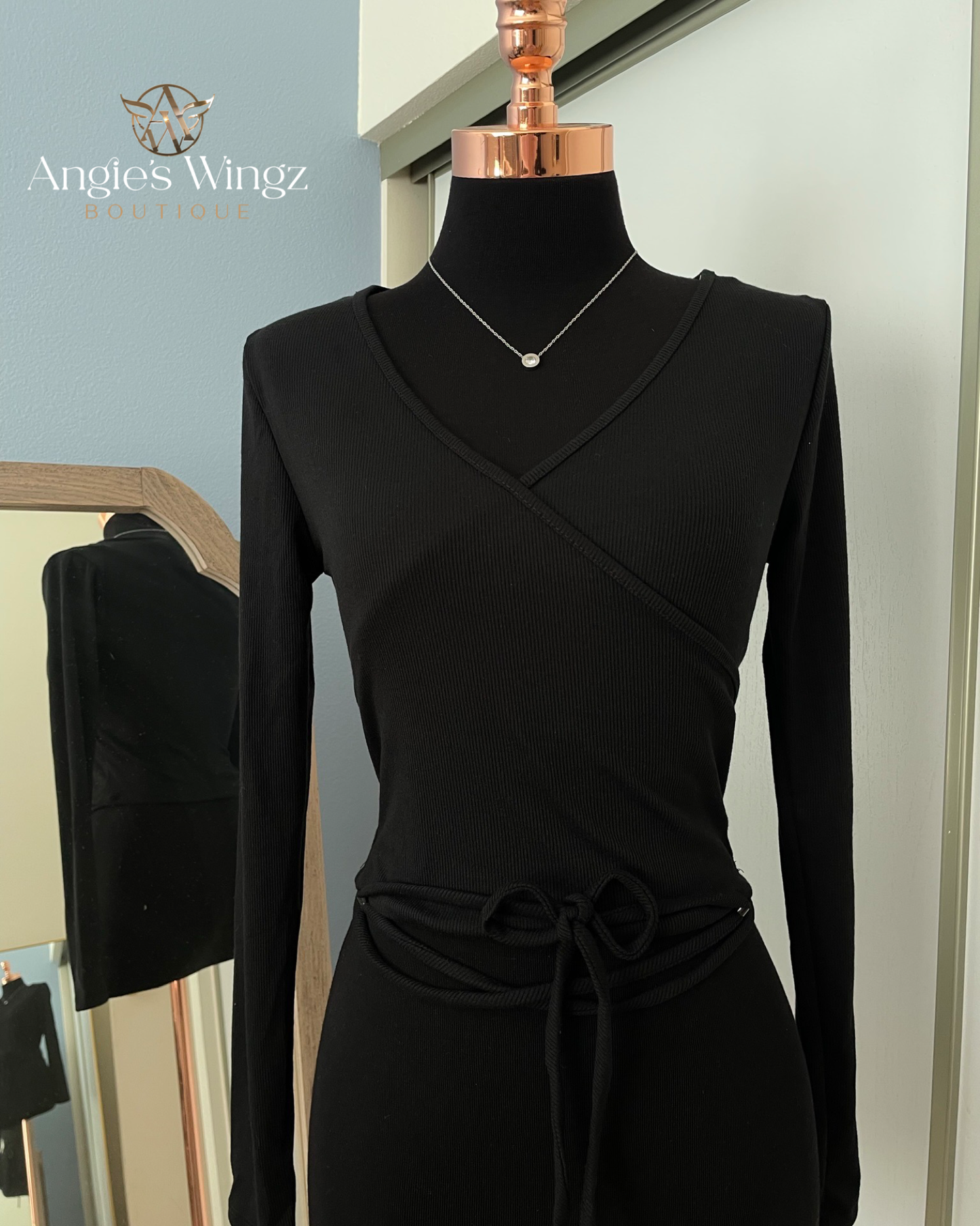 Crossbody Top - Black