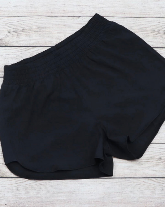 Black Campus Shorts