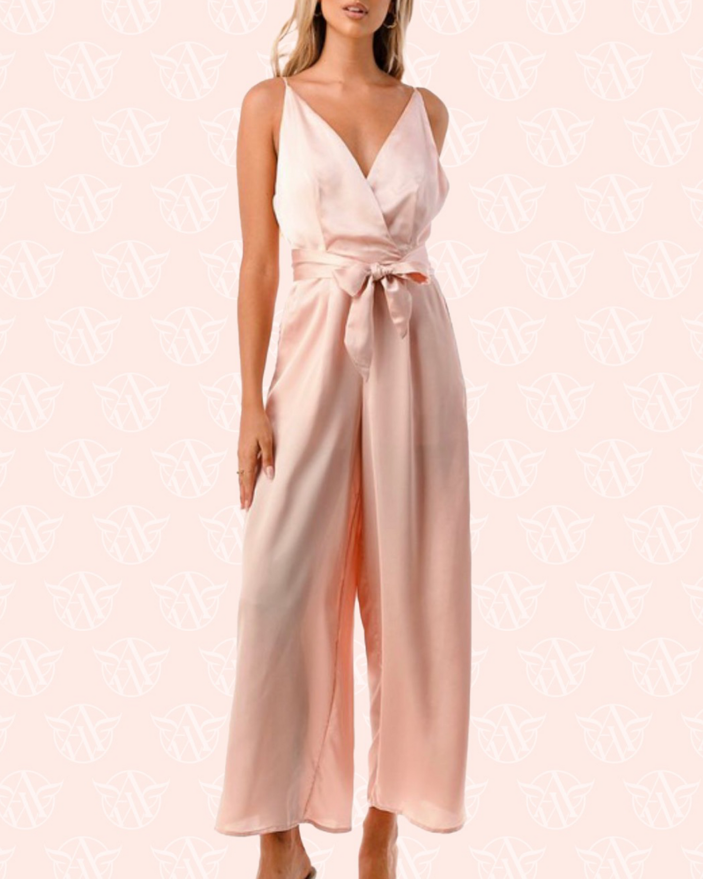 Stunnin' in Pink Jumpsuit