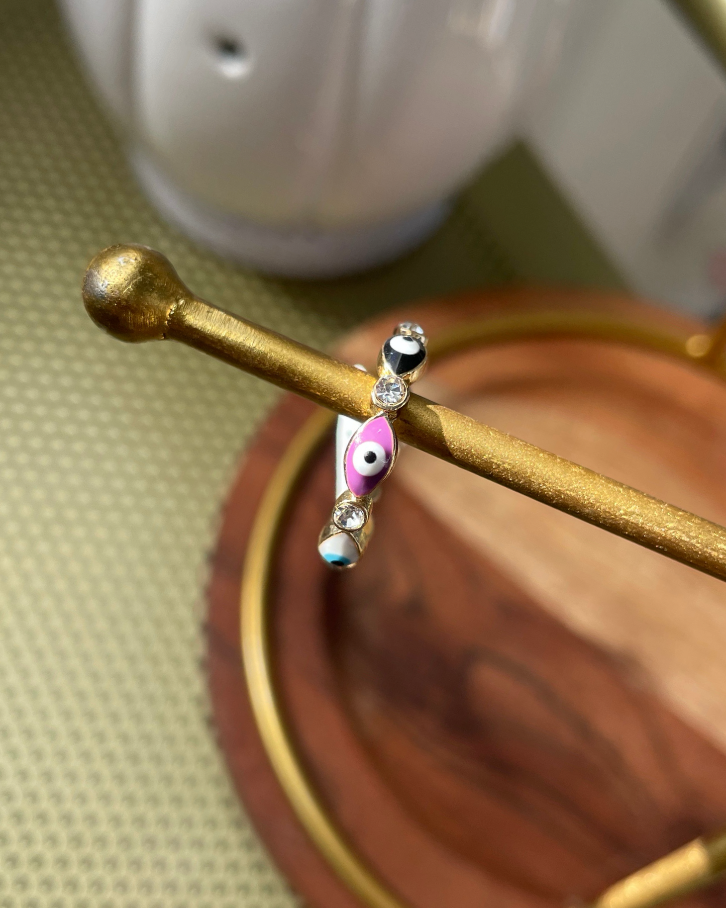 Evil Thin Eye Ring - MultiColor