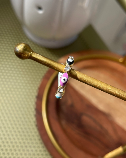 Evil Thin Eye Ring - MultiColor