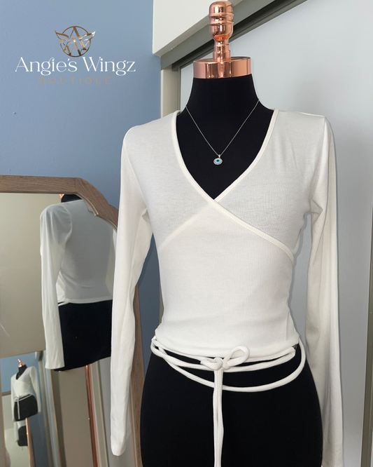 Crossbody Top - White