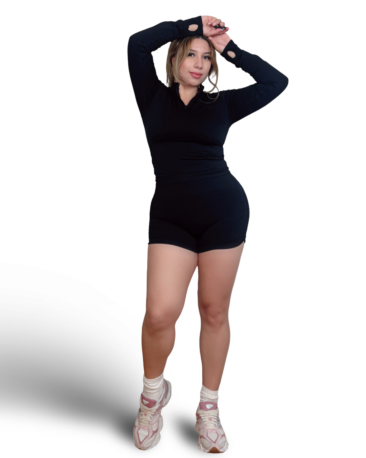Ribbed Hug Shorts - Black