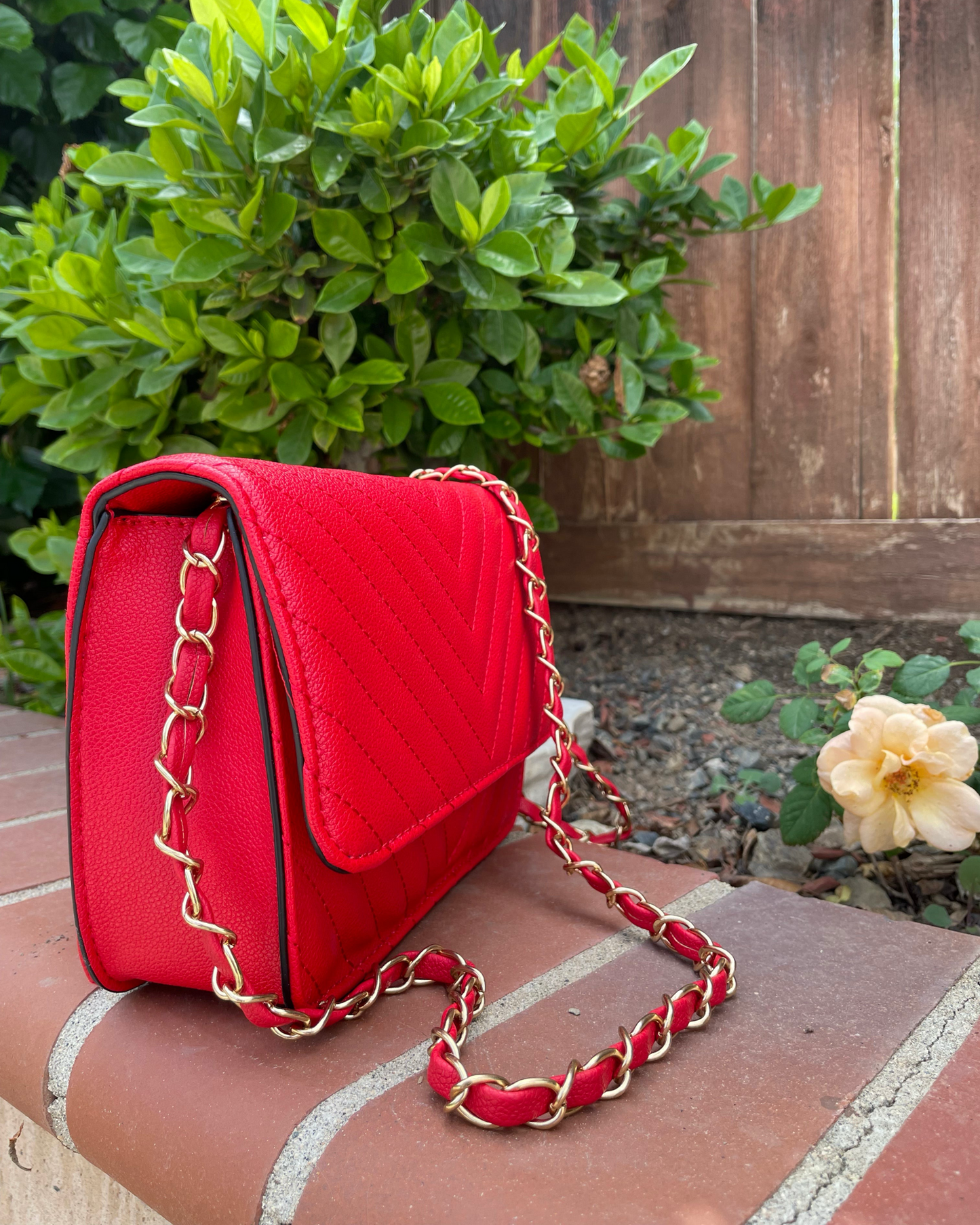 Red Vee Purse