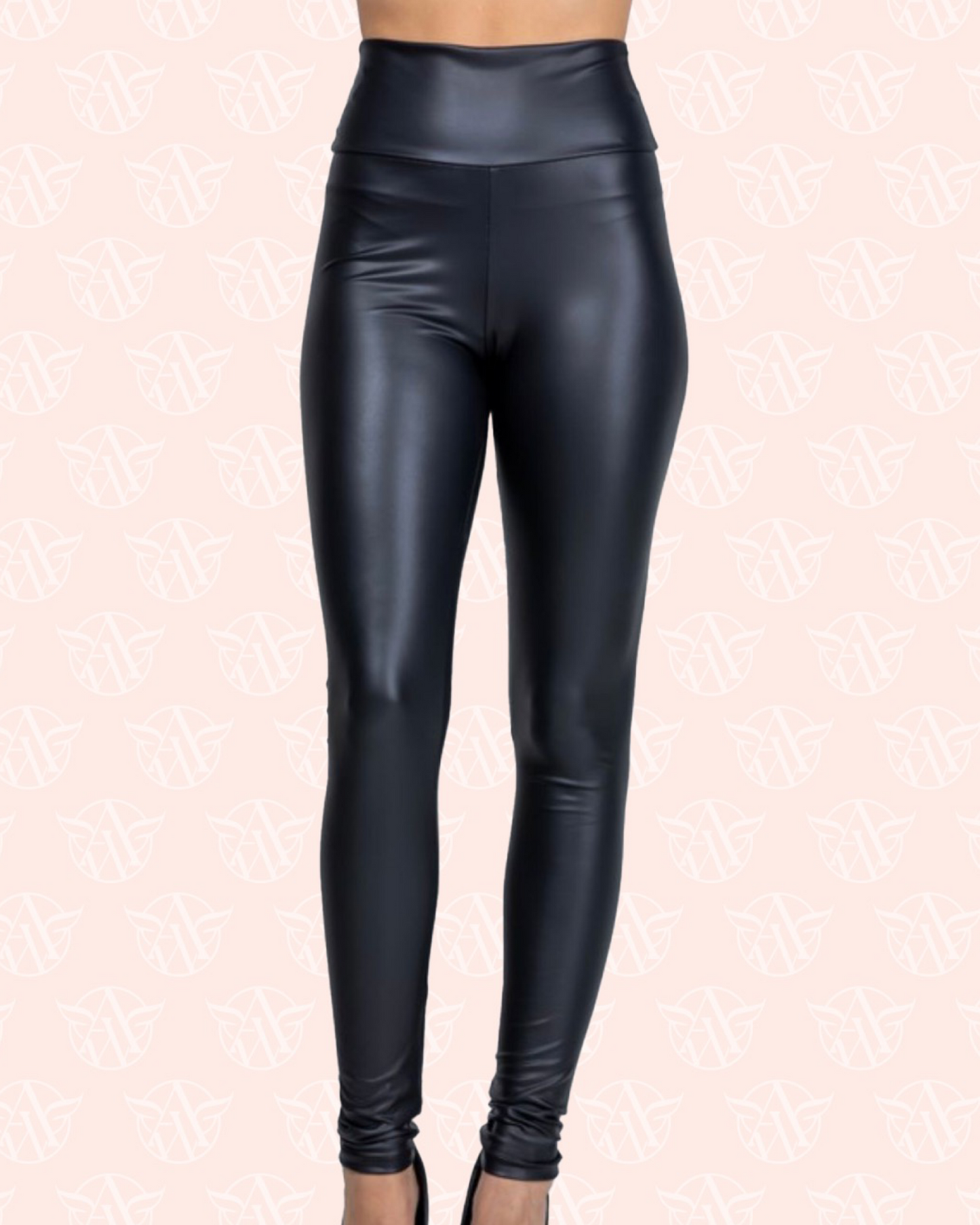 High Rise Leather Pants