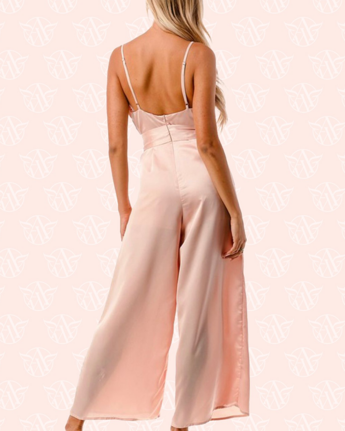Stunnin' in Pink Jumpsuit