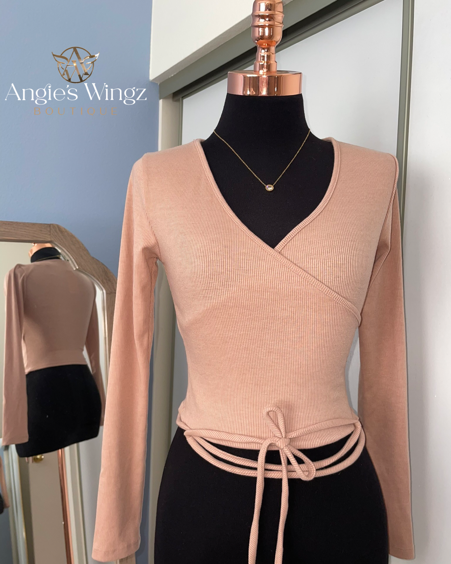 Crossbody Top - Rose