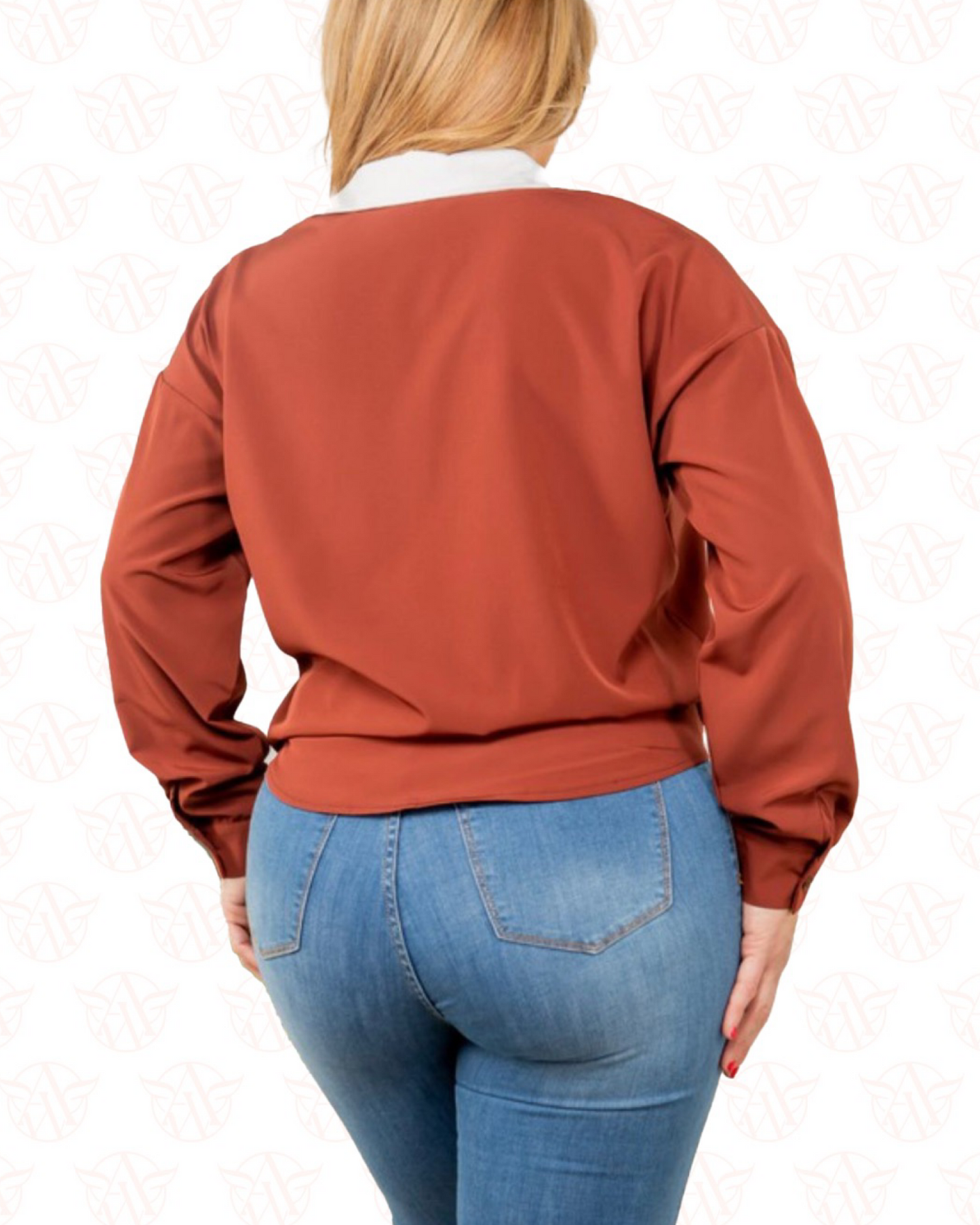 PLUS SIZE Opposites Attract Top