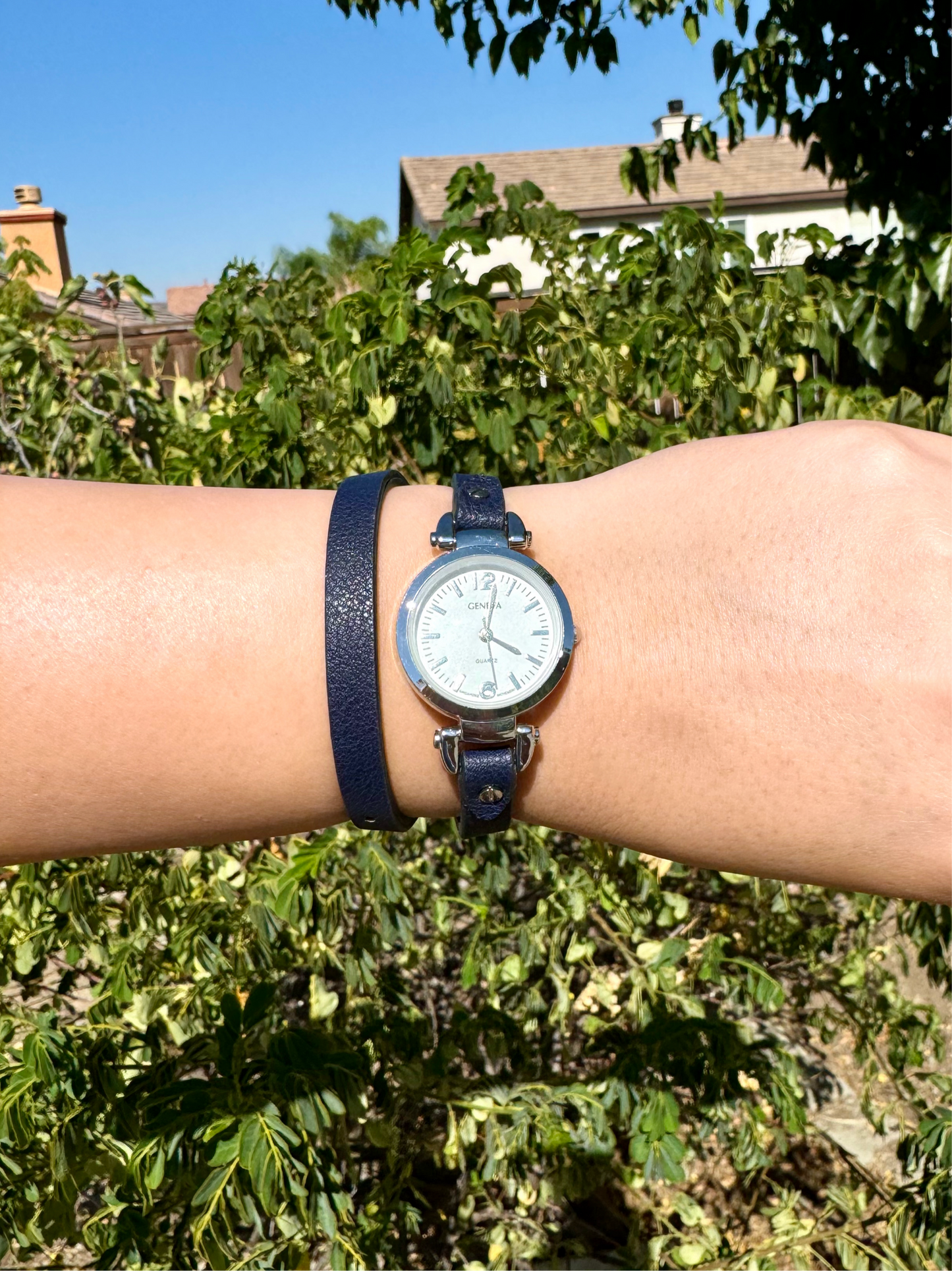 Wrap Watch- Navy Blue