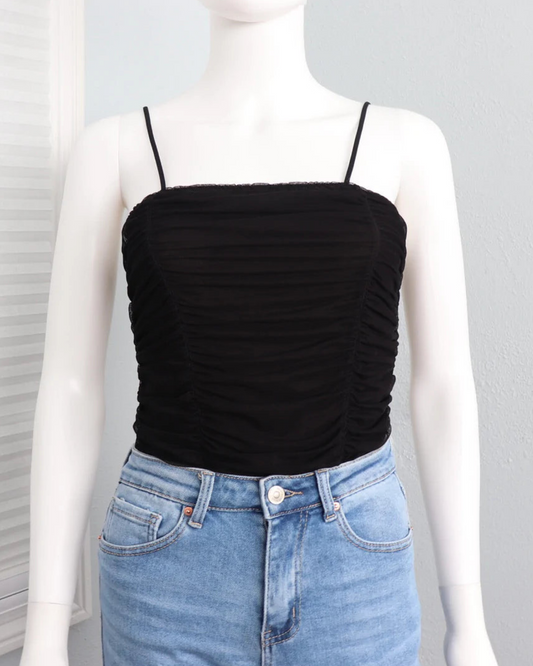 Mesh Bodysuit - Black