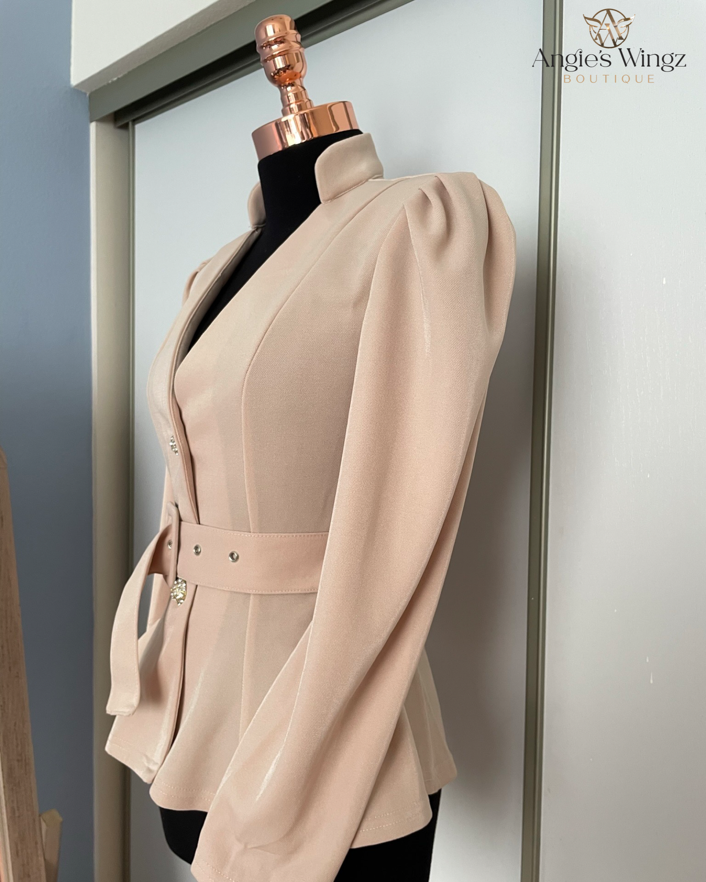 Beige Sparkle Blazer