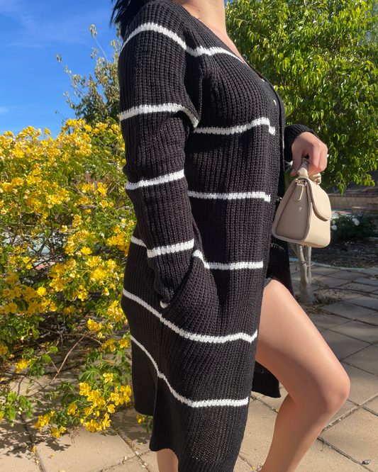 Cozy Stripes - Black