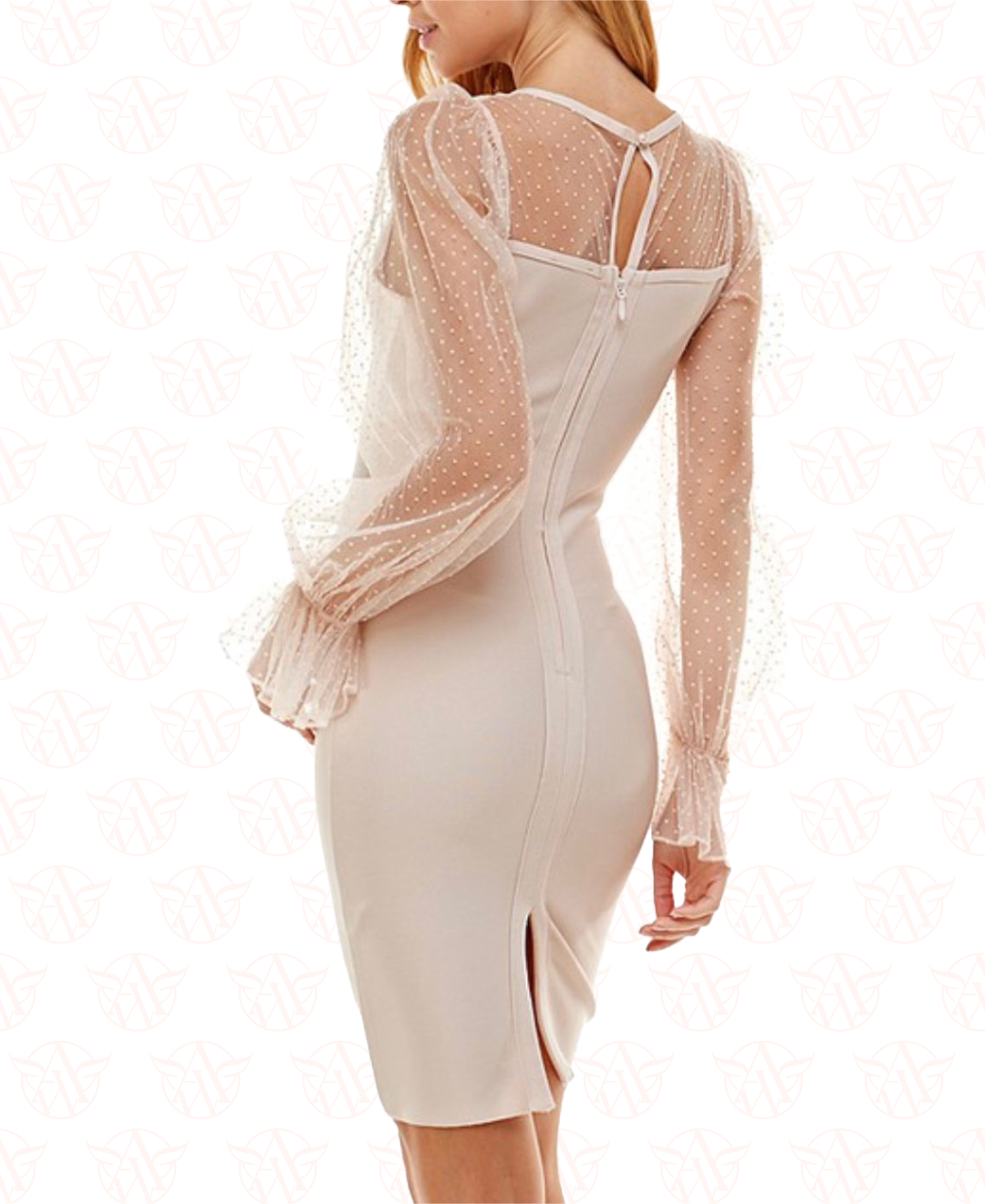 Shell Polka Dot Bandage Dress