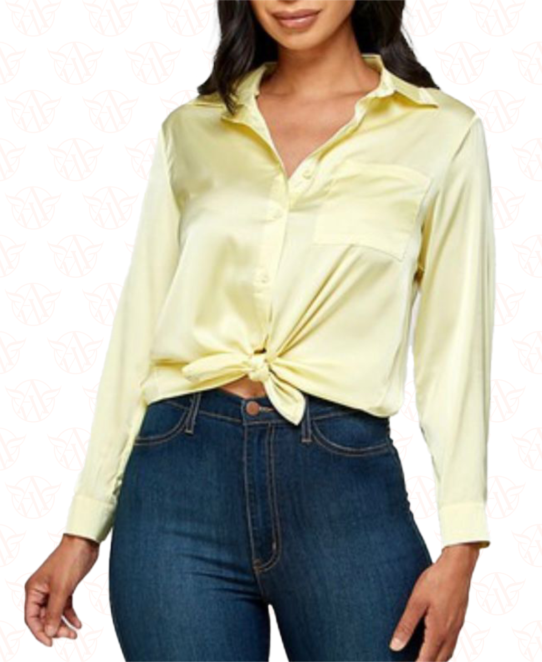 Touch By Satin Top - Yellow