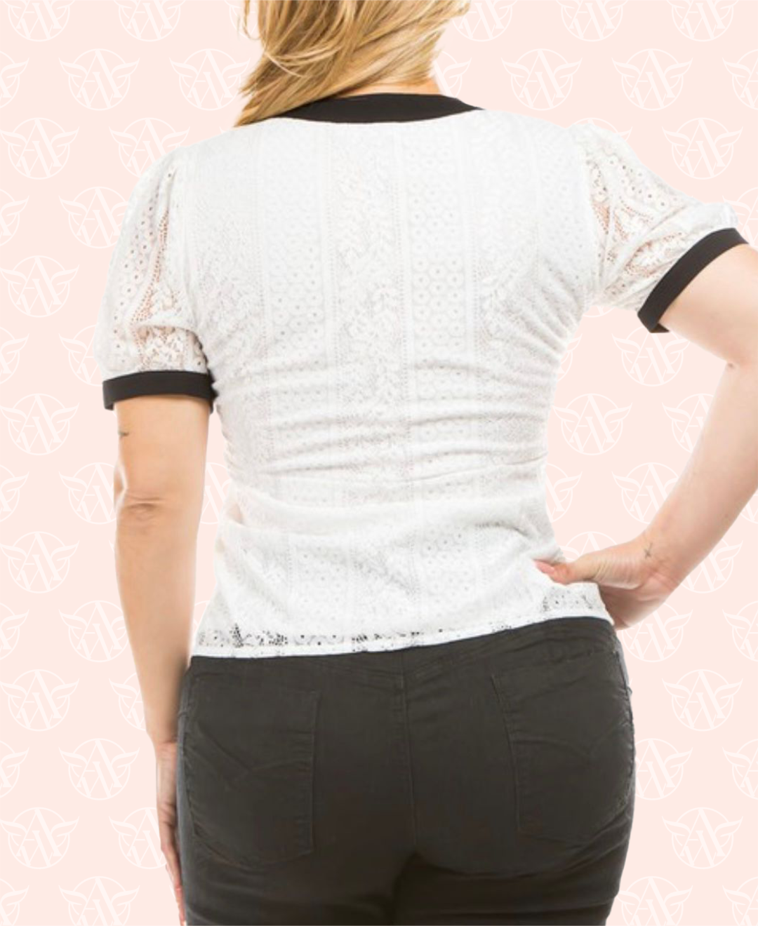 PLUS SIZE Doll Face Top