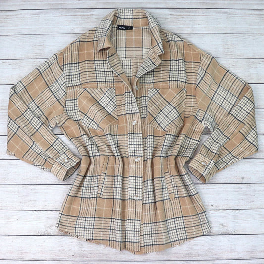 Fallin’ for You Flannel - Tan