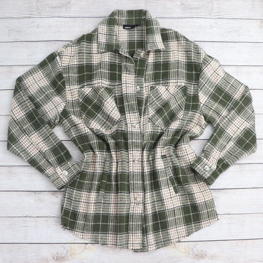 Fallin’ for You Flannel - Olive