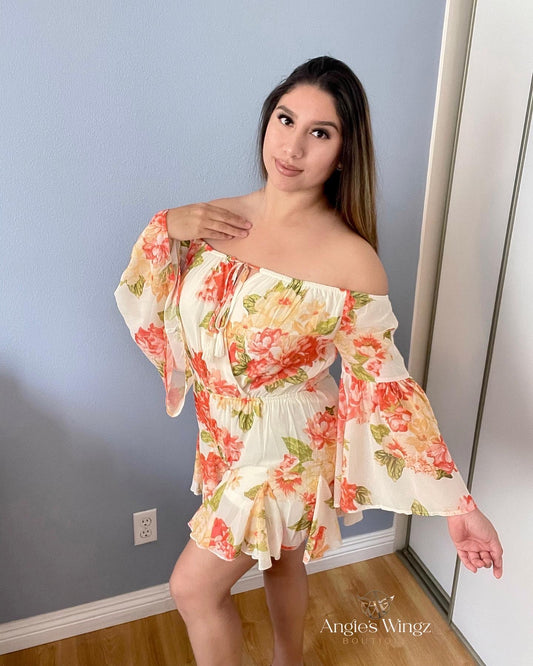 Floral Blooms Romper